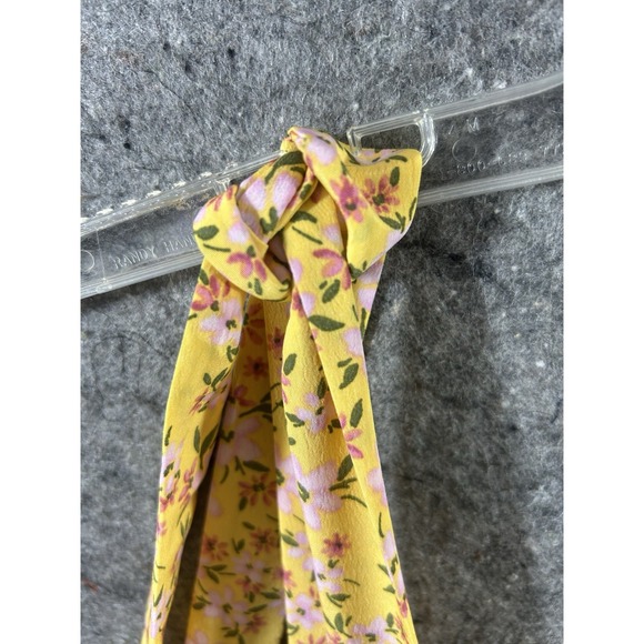 Cottagecore Floral Romper Dress Yellow w/ Pockets Summer Spring Vibes - Picture 6 of 7